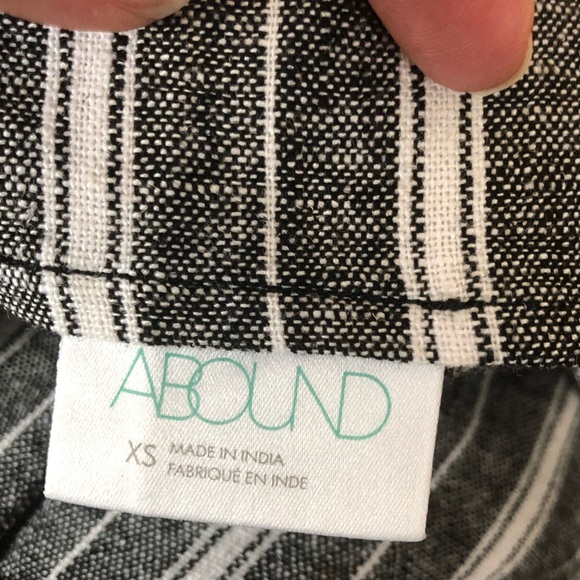 Abound XS or XXS Linen Striped Tank Top Blue White Nordstrom Shirt Light - Picture 4 of 8